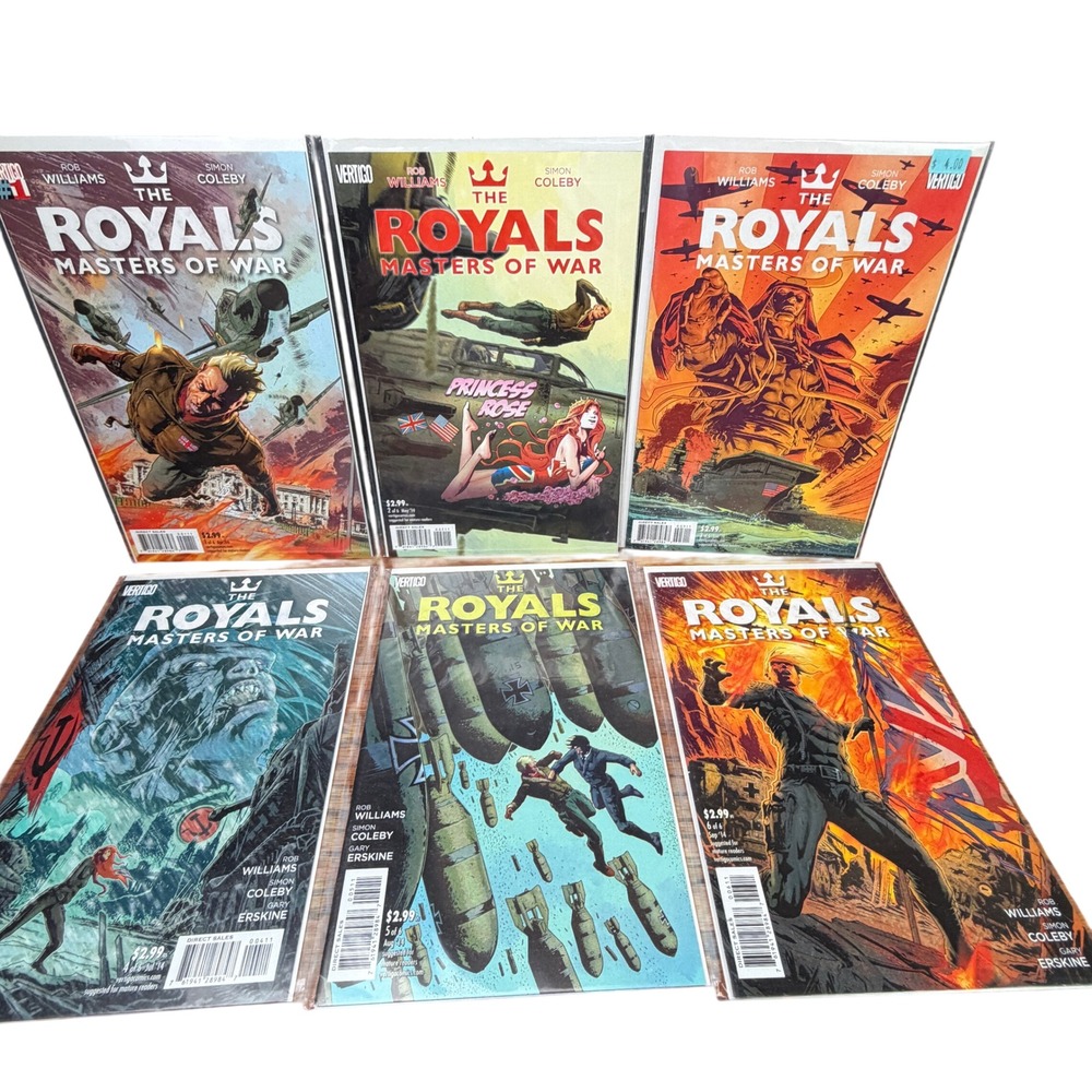 The Royals Masters of War Comics #1-6 Complete Set Vertigo 2014 Rob Williams